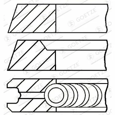 Consegna Rapida GOETZE ENGINE 08-501800-00 Fascia Elastica