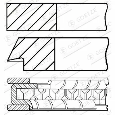Compra Adesso GOETZE ENGINE 08-705100-00 Fascia Elastica