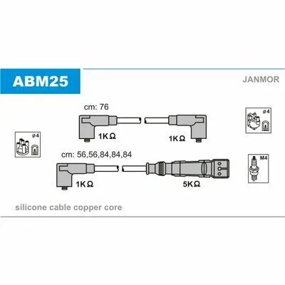 JANMOR ABM25 Cavo Accensione Occasione Imperdibile