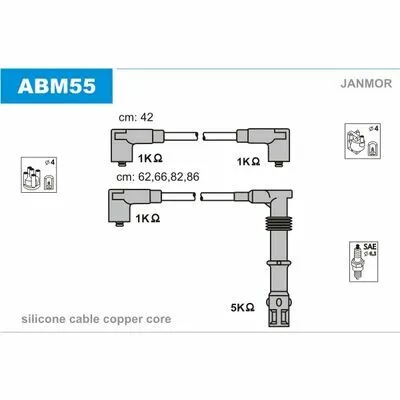 Prezzo Basso JANMOR ABM55 Cavo Accensione