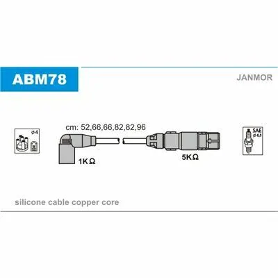 JANMOR ABM78 Cavo Accensione Nuovo Arrivo