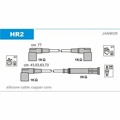 JANMOR HR2 Cavo Accensione Non Perdere