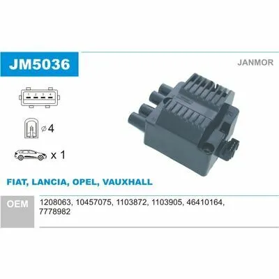 Economico JANMOR JM5036 Bobina d‘Accensione