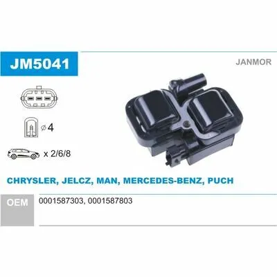 JANMOR JM5041 Bobina d‘Accensione Promozione Esclusiva