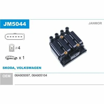 A Buon Prezzo JANMOR JM5044 Bobina d‘Accensione