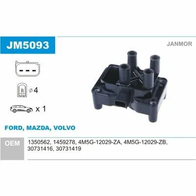 Compra Adesso JANMOR JM5093 Bobina d‘Accensione