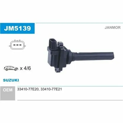 Prezzo Basso JANMOR JM5139 Bobina d‘Accensione