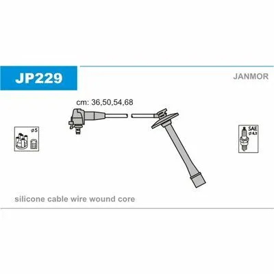 Spedizione Espresso JANMOR JP229 Cavo Accensione