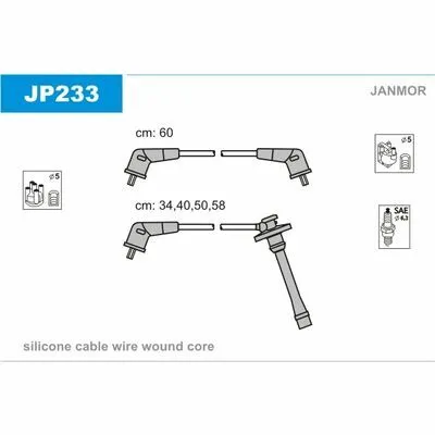 JANMOR JP233 Cavo Accensione Subito Disponibile