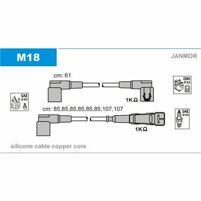 JANMOR M18 Cavo Accensione Bestseller