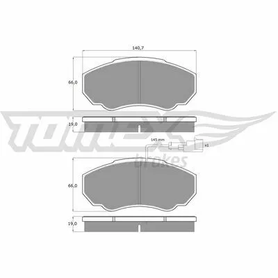 Offerta Lampo TOMEX BRAKES TX 12-45 Kit Pastiglie Freno, Freno a Disco