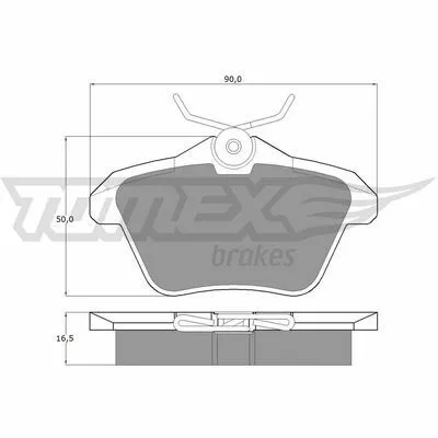 A Buon Prezzo TOMEX BRAKES TX 12-68 Kit Pastiglie Freno, Freno a Disco