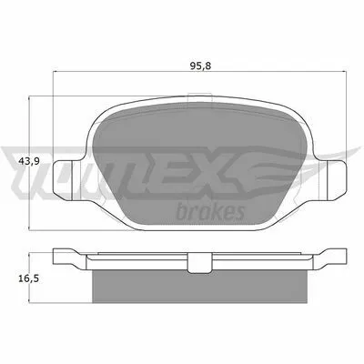 TOMEX BRAKES TX 12-70 Kit Pastiglie Freno, Freno a Disco Compra Oggi Stesso