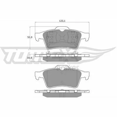 Prezzo Conveniente TOMEX BRAKES TX 12-95 Kit Pastiglie Freno, Freno a Disco
