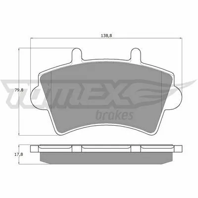 TOMEX BRAKES TX 13-02 Kit Pastiglie Freno, Freno a Disco Affare