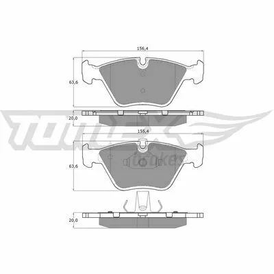 Miglior Prezzo TOMEX BRAKES TX 13-20 Kit Pastiglie Freno, Freno a Disco