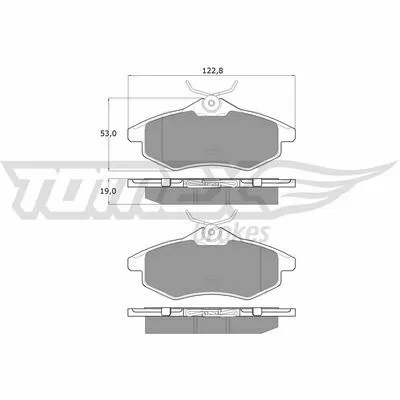 TOMEX BRAKES TX 13-28 Kit Pastiglie Freno, Freno a Disco Prezzo Di Fabbrica