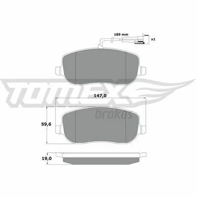 TOMEX BRAKES TX 13-341 Kit Pastiglie Freno, Freno a Disco Compra Adesso