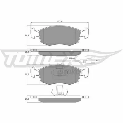 TOMEX BRAKES TX 14-11 Kit Pastiglie Freno, Freno a Disco Affare
