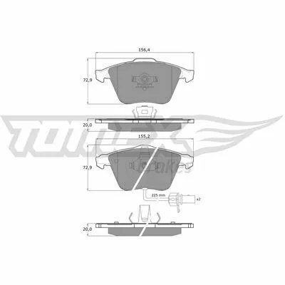 Offerta Speciale TOMEX BRAKES TX 14-23 Kit Pastiglie Freno, Freno a Disco
