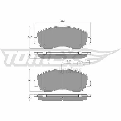 Offerta Lampo TOMEX BRAKES TX 16-40 Kit Pastiglie Freno, Freno a Disco