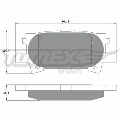 TOMEX BRAKES TX 17-64 Kit Pastiglie Freno, Freno a Disco Promozione