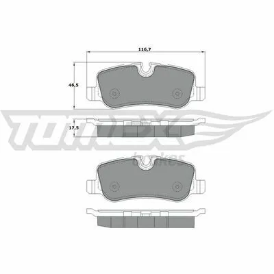TOMEX BRAKES TX 17-72 Kit Pastiglie Freno, Freno a Disco Scelto Dai Clienti