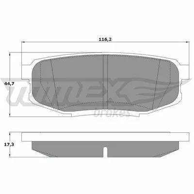 Prezzo Conveniente TOMEX BRAKES TX 17-78 Kit Pastiglie Freno, Freno a Disco