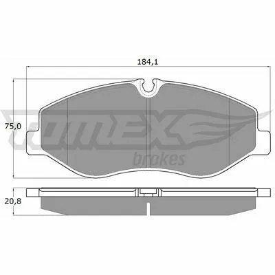 TOMEX BRAKES TX 18-12 Kit Pastiglie Freno, Freno a Disco Saldi