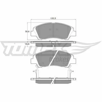 Scelto Dai Clienti TOMEX BRAKES TX 18-29 Kit Pastiglie Freno, Freno a Disco