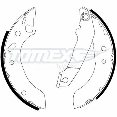 TOMEX BRAKES TX 20-53 Kit Ganasce Freno Miglior Prezzo