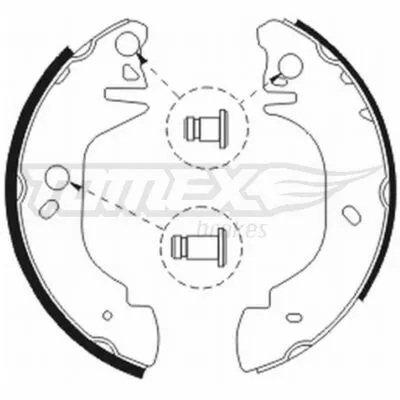Prezzo Ridotto TOMEX BRAKES TX 20-81 Kit Ganasce Freno