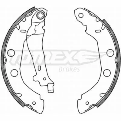 TOMEX BRAKES TX 21-01 Kit Ganasce Freno Saldi