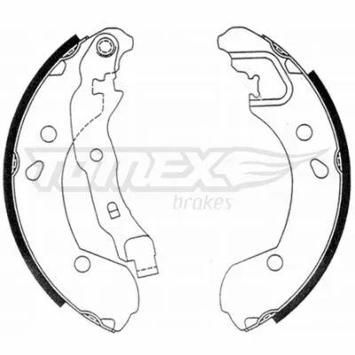 TOMEX BRAKES TX 21-48 Kit Ganasce Freno Pagamento Sicuro