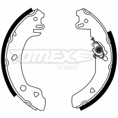 TOMEX BRAKES TX 23-22 Kit Ganasce Freno Soddisfatti O Rimborsati