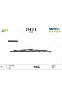 VALEO SILENCIO Spazzola tergi V43 MM430 Sconto