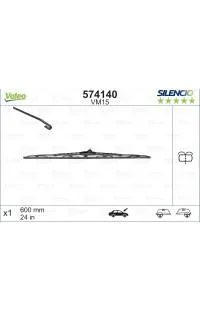 VALEO SILENCIO Spazzola tergi 600MM VM15 Nuovo Arrivo