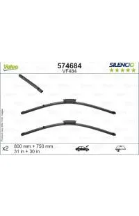 Spazzola tergi (kit dx+sx) Ultimissimo Modello