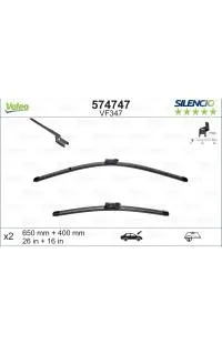 Prezzo Conveniente Spazzola tergi (kit dx+sx)