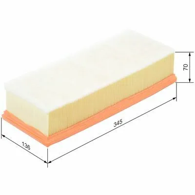 BOSCH F 026 400 172 Filtro Aria Economico