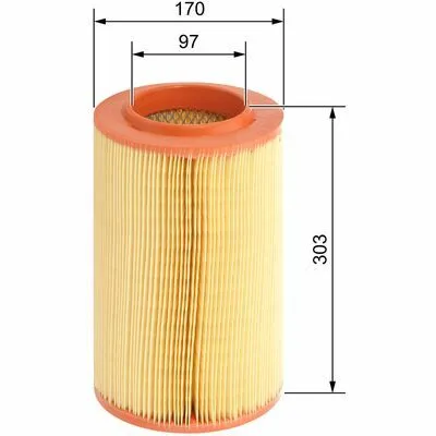 Ultime Pezzi BOSCH F 026 400 059 Filtro Aria