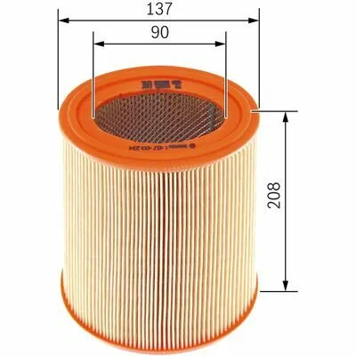 Must-Have BOSCH 1 457 433 234 Filtro Aria