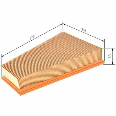 Popolare BOSCH 1 457 433 555 Filtro Aria