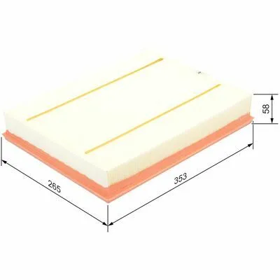 BOSCH F 026 400 055 Filtro Aria Quantità Limitata