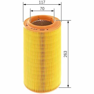 BOSCH 1 457 433 712 Filtro Aria Esclusivo