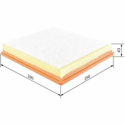 BOSCH F 026 400 244 Filtro Aria Saldi