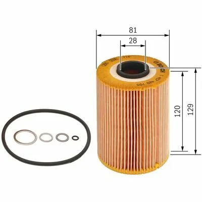 Subito Disponibile BOSCH 1 457 429 755 Filtro Olio