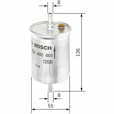Subito Disponibile BOSCH F 026 402 001 Filtro Carburante
