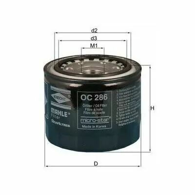 MAHLE OC 286 Filtro Olio Prezzo Conveniente