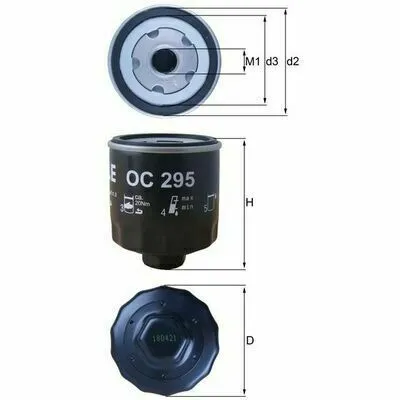 MAHLE OC 295 Filtro Olio Super Prezzo